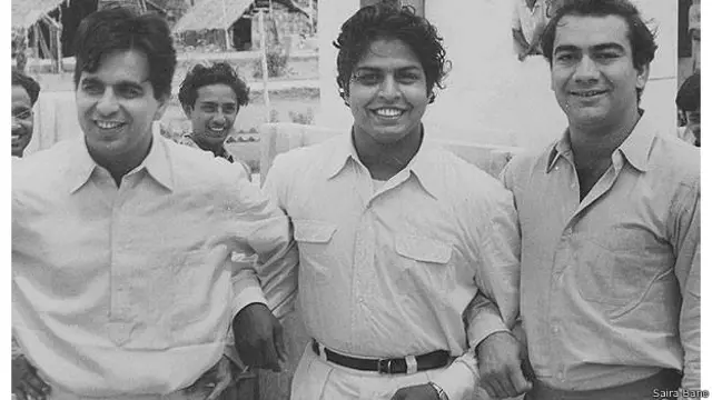 سنہ 1950 اور 1960 کی دہائی کے مشہور ولین پریم ناتھ ( دائیں) کے ساتھ دلیپ کمار۔