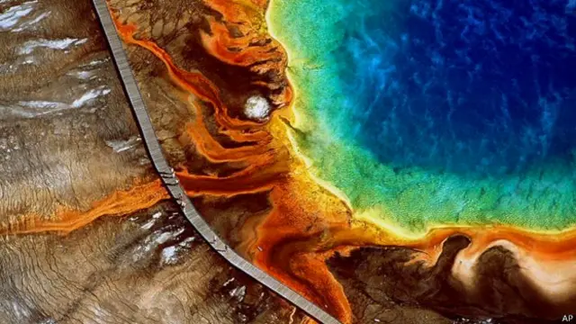 Agua termal en Yellowstone