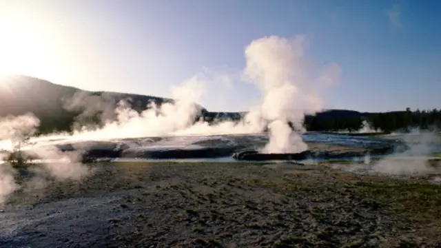 Aguas termales en Yellowstone