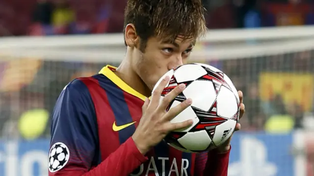 سجل نيمار ثلاثة اهداف في مرمى سيلتيك