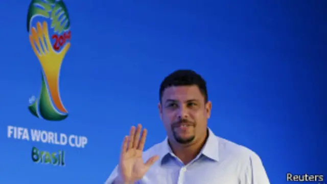 Ronaldo no sorteio da Copa do Mundo / Crédito da Foto: Reuters