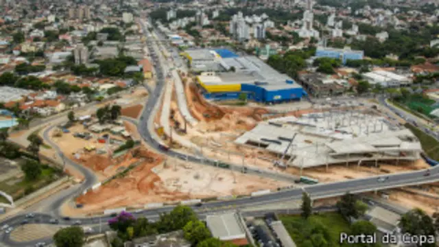 Obras de mobilidade urbana em Belo Horizonte / Crédito da foto: Portal da Copa