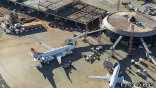 Obras no aeroporto de Brasília / Crédito da foto: Portal da Copa