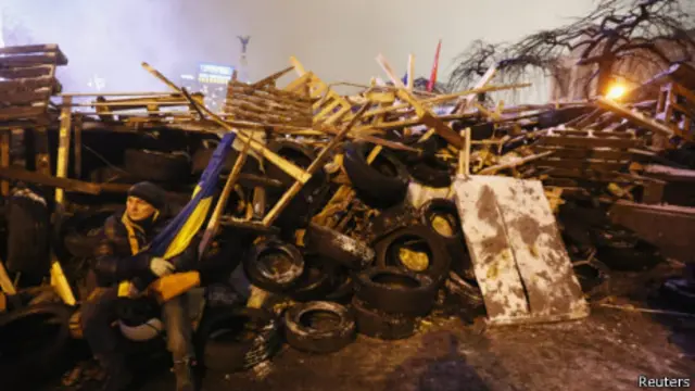 支持歐盟一體化的烏克蘭反政府示威者（12/12/2013）