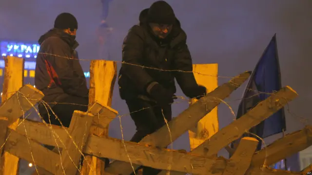 圖輯：烏克蘭抗議持續 局勢緊張