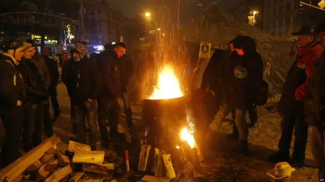 圖輯：烏克蘭抗議持續 局勢緊張