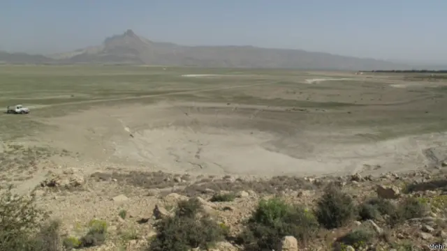 فرو نشست در دریاچه ارژن، استان فارس