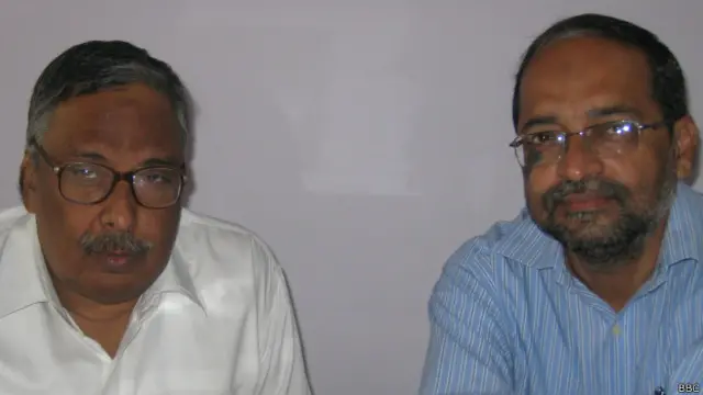 एएमयू के प्रोफ़ेसर अब्दुल वहीद और प्रोफ़ेसर असमर बेग