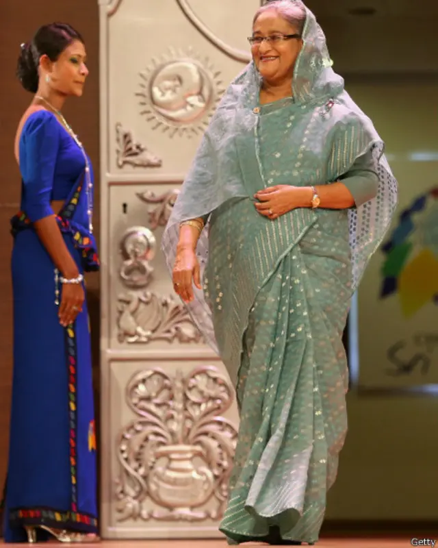 बांग्लादेश की प्रधानमंत्री शेख हसीना वाजेद, गेटी इमेज्स