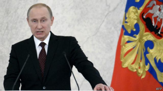 Владимир Путин выступает с посланием Федеральному Собранию 12 декабря 2013 г.