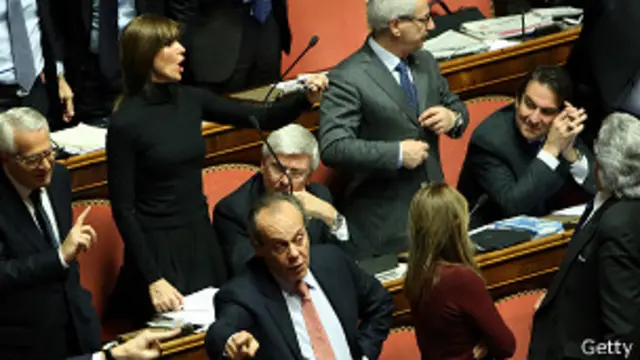 Дебаты в итальянском сенате