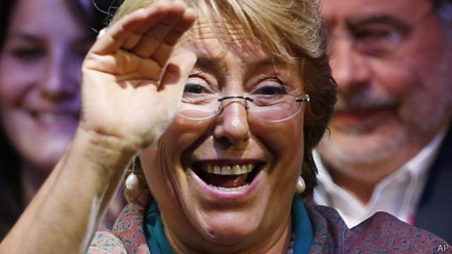 Michelle Bachelet, presidenta electa de Chile