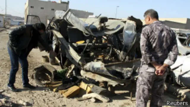 ဘဂ္ဂဒက်မြို့အနီး ဗုံးကွဲမှုတစ်ခု။