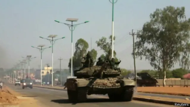 Танк в Южном Судане