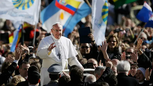 Ceremonia de entronización del papa Francisco