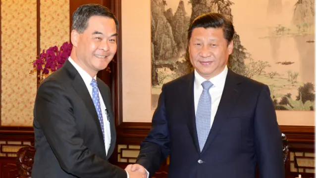 習近平與梁振英