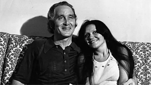 Ronald Biggs e Raimunda em foto feita no Rio de Janeiro (Arquivo/Getty)