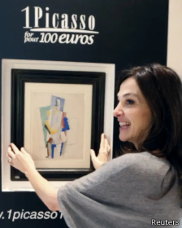 پکاسو نے ’مین ود دا اوپرا ہیٹ‘ نامی تصویر 1914 میں بنائی تھی