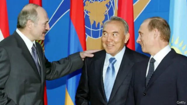 Лукашенко, Назарбаев, Путин