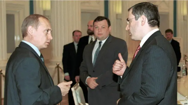 Владимир Путин и Михаил Ходорковский.