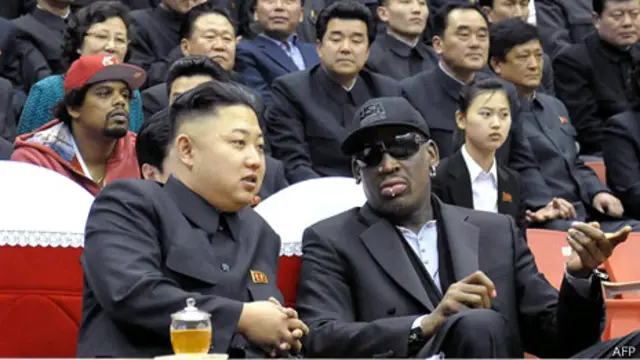 金正恩与罗德曼