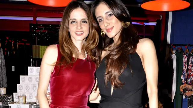 सुज़ैन रोशन अपनी बहन फ़राह ख़ान के साथ