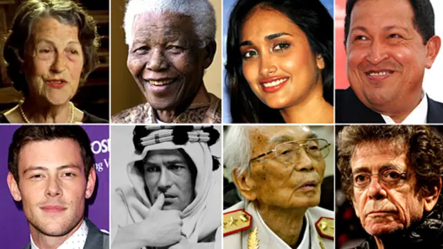 ضمت قائمة الراحلين في عام 2013 عشرات الشخصيات الكبيرة في السياسة والنجوم في الفن والثقافة. 