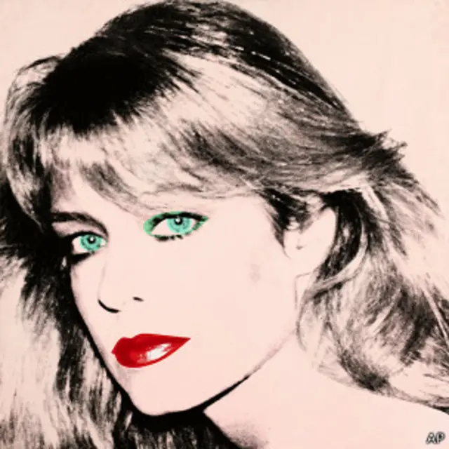 Retrato de Farrah Fawcet pintado por Andy Warhol