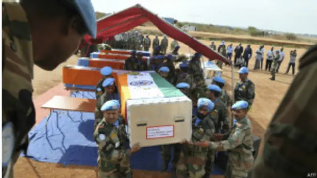 سه صلح‌بان هندی در این درگیری‌های اخیر کشته شده‌اند