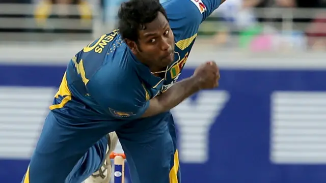 اینجلا میتھیو نے اچھی بالنگ کا مظاہرہ کیا۔