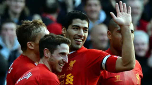 سجل لويس سواريز هدفين في مرمى كارديف