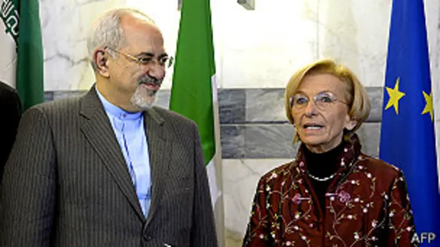 Mohammad Javad Zarif, Emma Bonino