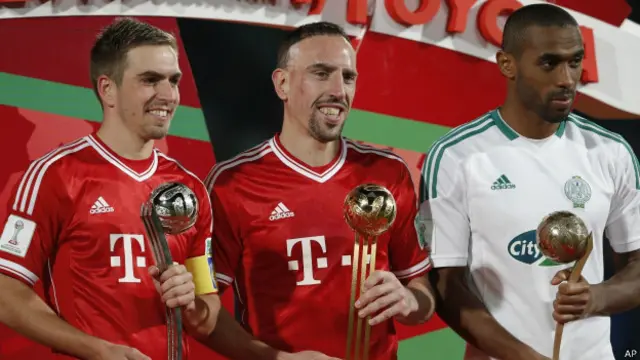 Franck Ribery pemain terbaik di kejuaraan dunia antar klub 2013.
