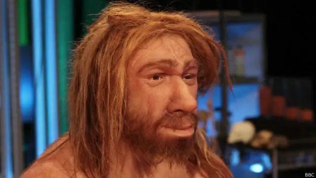 Sosok manusia Neanderthal hasil rekonstruksi seniman.