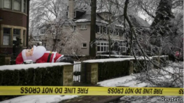 Последствия ледяного шторма в Канаде