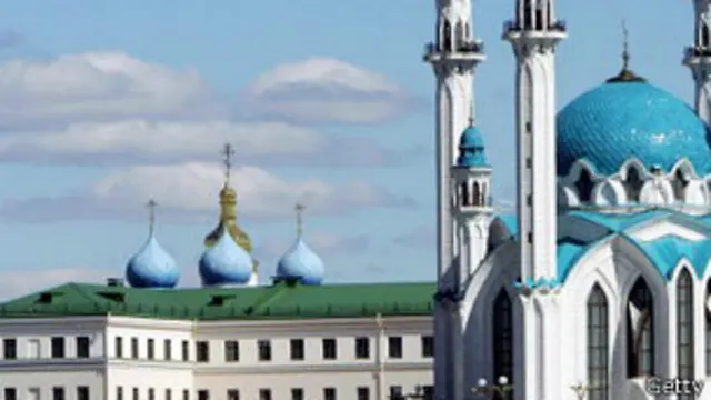 Вид на Казанский кремль