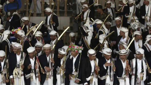 यमन की एक सामूहिक शादी