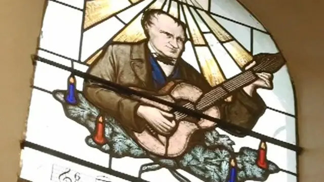 Vitral de la iglesia de Oberndorf