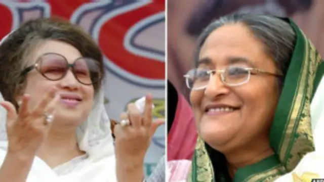 خالده ضیا او شیخ حسینې په وار د ډېرو کلونو لپاره په بنګله دېش کې واکمني کړې ده.