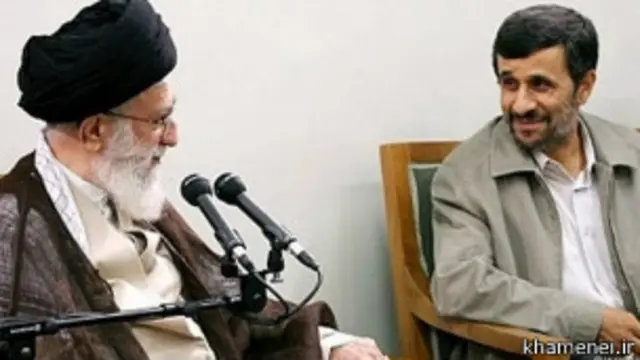 احمدی نژاد و خامنه ای