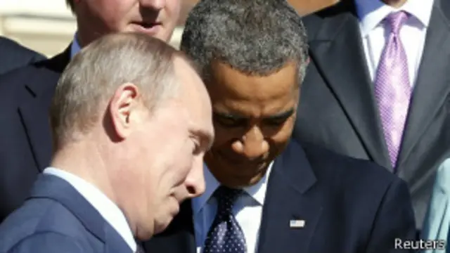 Барак Обама и Владимир Путин