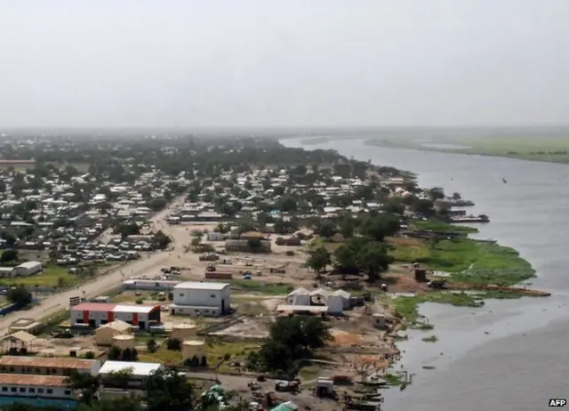 مدينة مالاكال مركز ولاية اعالي النيل الغنية بالنفط
