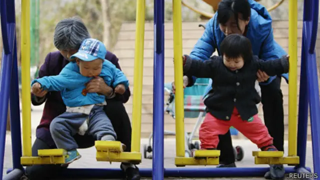 北京某公園內玩耍的小孩(3/4/2013)