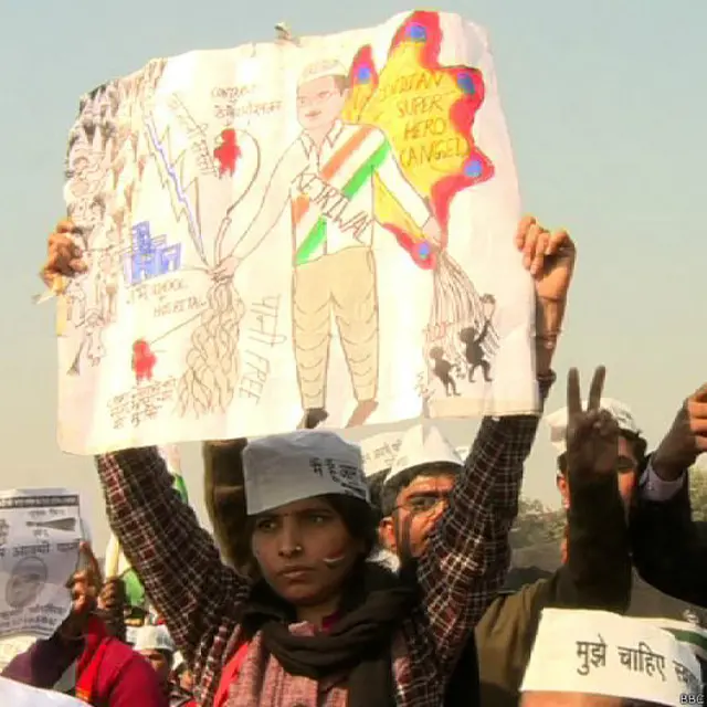 आम आदमी पार्टी, अरविंद केजरीवाल, शपथ ग्रहण समारोह, रामलीला मैदान, दिल्ली,