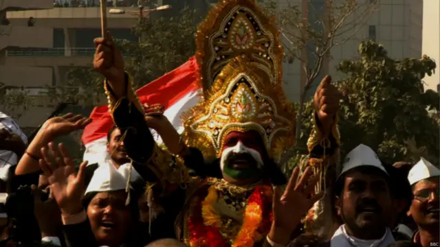 आम आदमी पार्टी, अरविंद केजरीवाल, शपथ ग्रहण समारोह, रामलीला मैदान, दिल्ली,