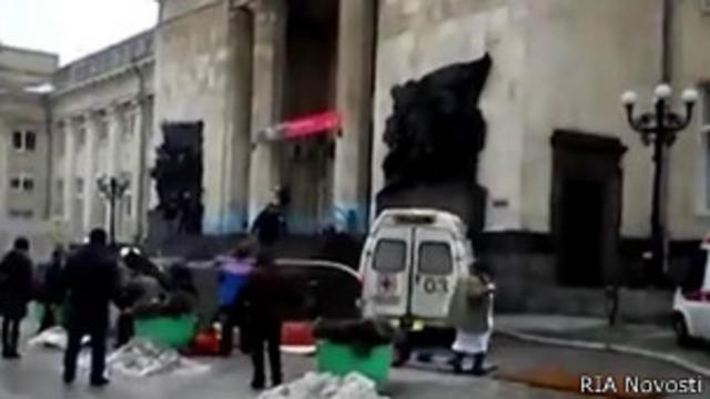 Место взрыва в Волгограде 