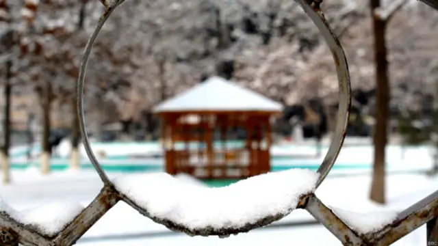 د واورې په لومړۍ ورځ د کابل نوي ښار پارک.