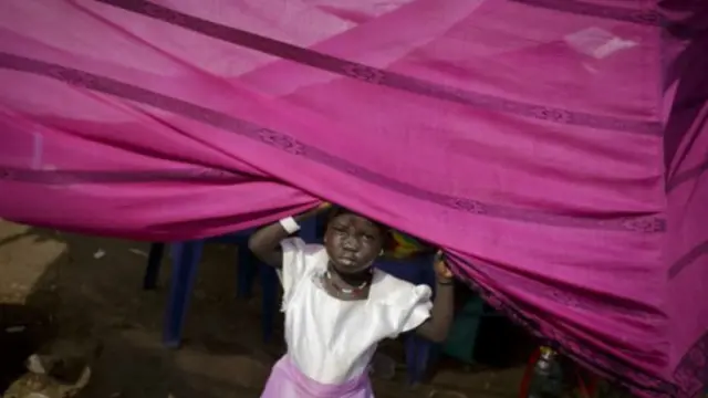 Anak di penampungan PBB, Juba