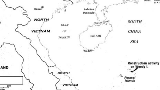 Bản đồ Hoàng Sa của Hoa Kỳ ghi nhận hoạt động xây cất từ phía TQ