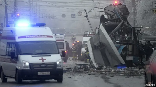 Волгоградский взорванный троллейбус